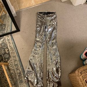Sequin disco pants